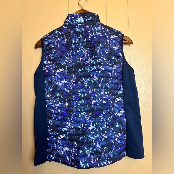💙4 for $10💛 Eddie Bauer First Ascent Stormdown 800 Down Puffer Vest Blue/Purple - Picture 5 of 8